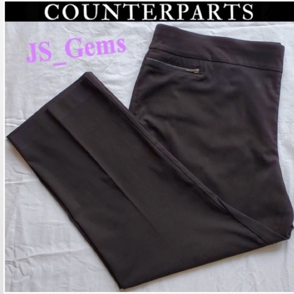 Counterparts Pants - High Rise Straight Leg Plus Cloth Female Pants